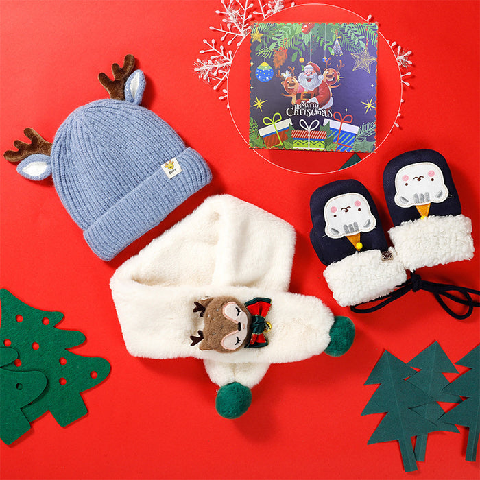 Wholesale Scarf Cotton Scarf Hat Gloves Three Piece Christmas Autumn Winter Warm JDC-SF-Lewan003