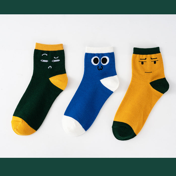 Wholesale Socks Cotton Mid Tube Cute Breathable Sweat JDC-SK-CXing004