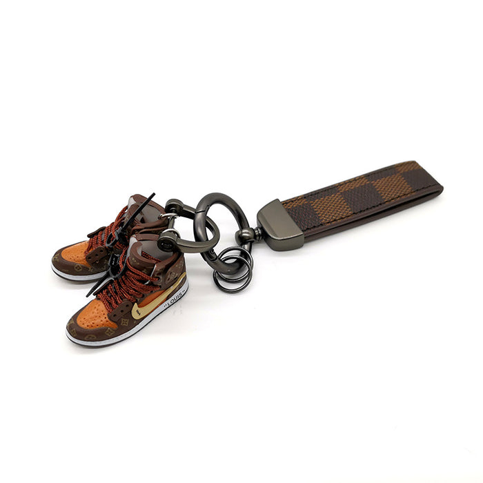 Wholesale Leather Sneakers Lanyard Keychain (F) JDC-KC-YTai004