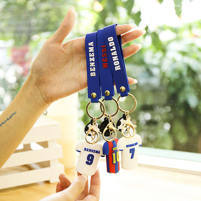 Wholesale Keychain PVC World Cup Fan Souvenir Pendant MOQ≥2 JDC-KC-XHuang004