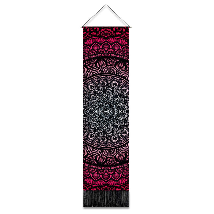 Wholesale Decorative Linen Boho Print Long Tassel Hanging Cloth MOQ≥2 JDC-DCN-Jianjie010