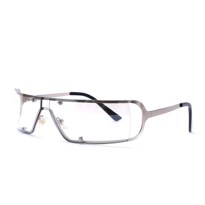 Wholesale Sunglasses PC Small Frame Frameless Cut Edge Oval JDC-SG-GuY004