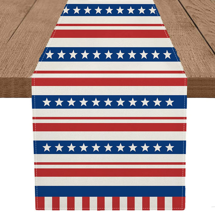 Wholesale 4th of July Independence Day Linen Dinner Table Coaster MOQ≥2 JDC-TC-OuH005