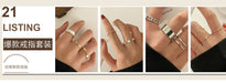 Jewelry WholesaleWholesale Knuckle Diamond Alloy Ring Set JDC-RS-F008 Rings 韩之尚 %variant_option1% %variant_option2% %variant_option3%  Factory Price JoyasDeChina Joyas De China