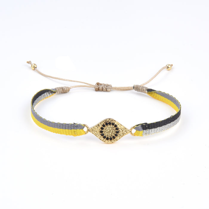 Wholesale Bracelet Silk Thread Accessories Vintage Hand Woven JDC-BT-QiQi009
