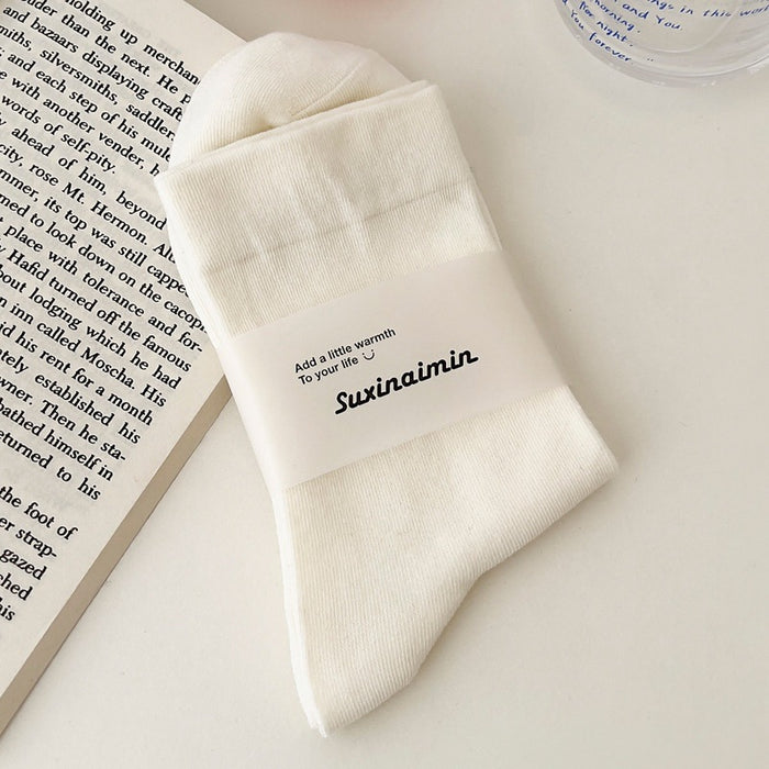 Wholesale Socks Cotton Simple Solid Color Breathable JDC-SK-YueYi002