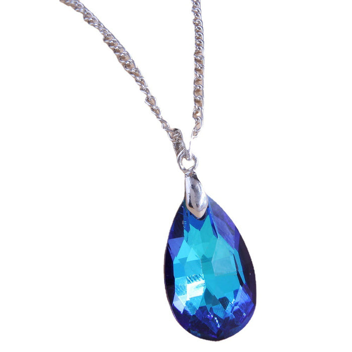 Wholesale Fashion Simple Ocean Heart Crystal Personality Necklace JDC-NE-WY003