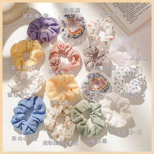 Wholesale Hair Scrunchies Plush Candy Color Autumn and Winter High Elasticity MOQ≥2 JDC-HS-HaoF005