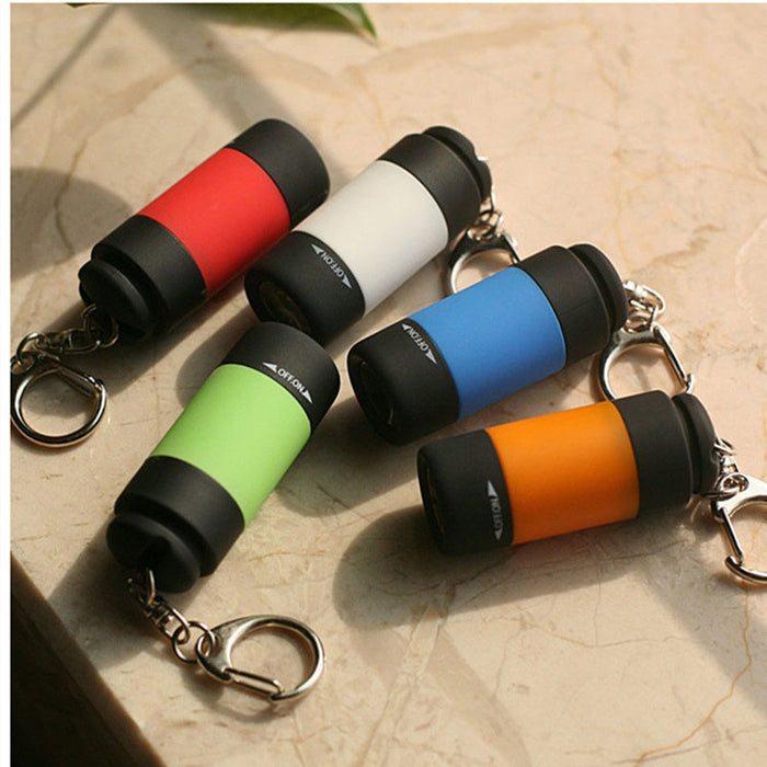 Wholesale Random USB Charging LED Outdoor Portable Plastic Mini Torch Keychain MOQ≥2 JDC-KC-ShaTuo001