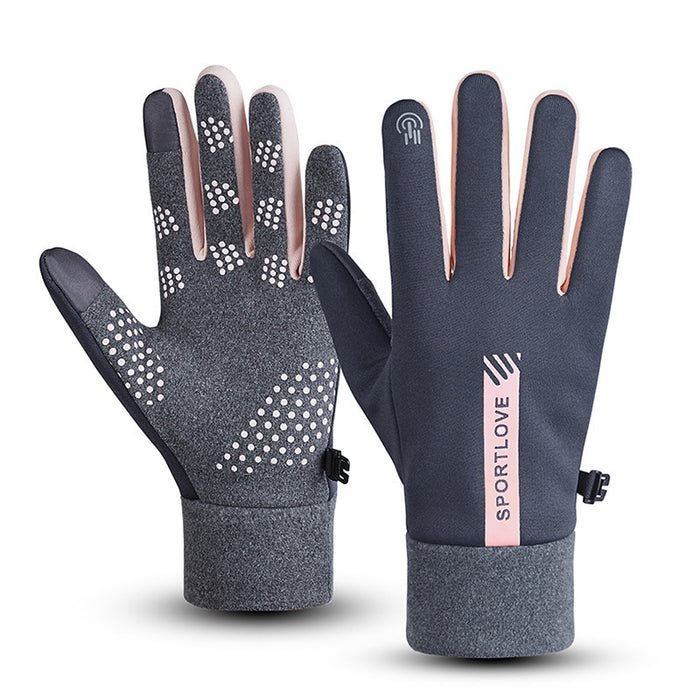 Wholesale Gloves De Velvet Simple Warm Thick Touch Screen JDC-GS-ZhuX007