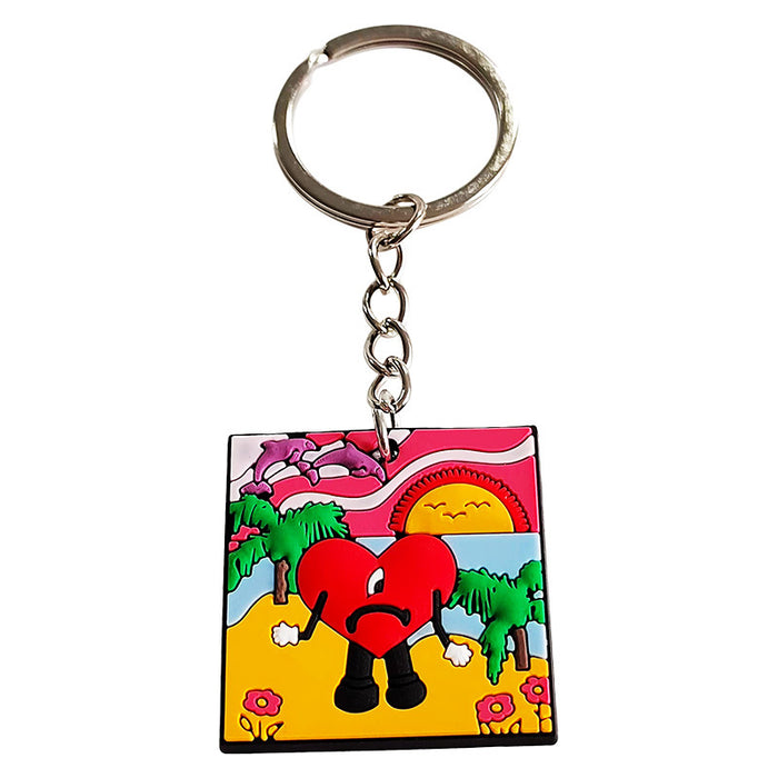 Wholesale Keychains PVC Cartoon Cute 10pcs JDC-KC-JiaP001