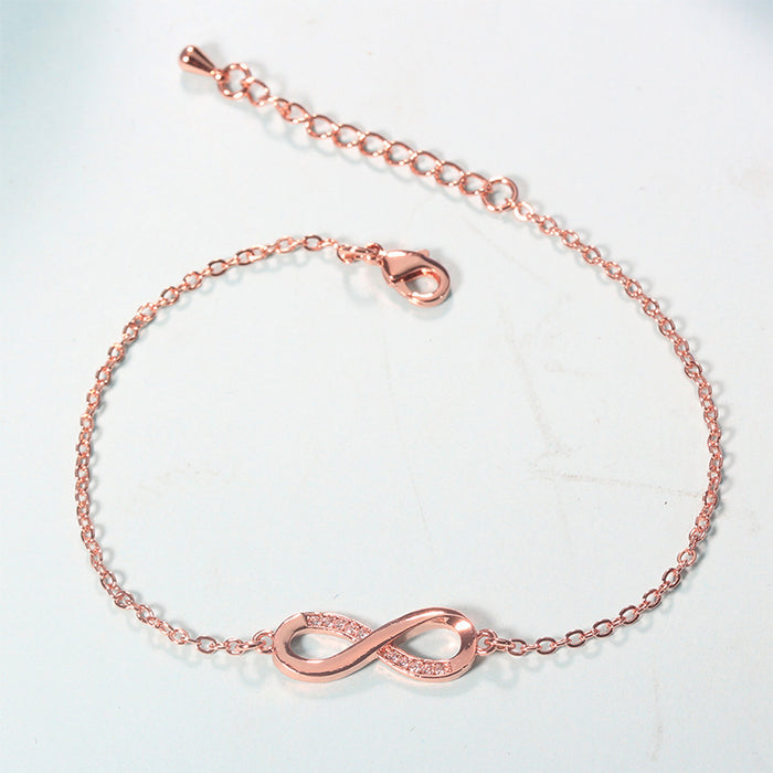 Wholesale Infinity Loop 8 Character Bracelet Crystal Pull Bracelet JDC-BT-ZYan001