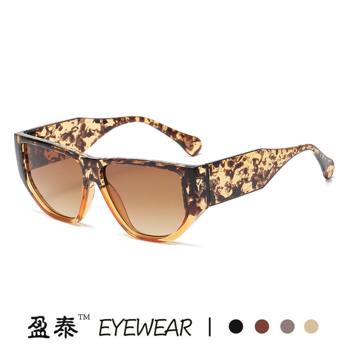 Wholesale Sunglasses PC Polygon Futuristic Floral Color JDC-SG-YuX013