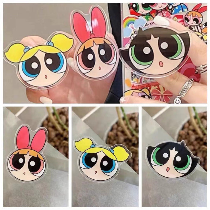 Wholesale Grip Silicone Cute Cartoon Retractable Folding Paste Type (M) JDC-PS-HXiang007