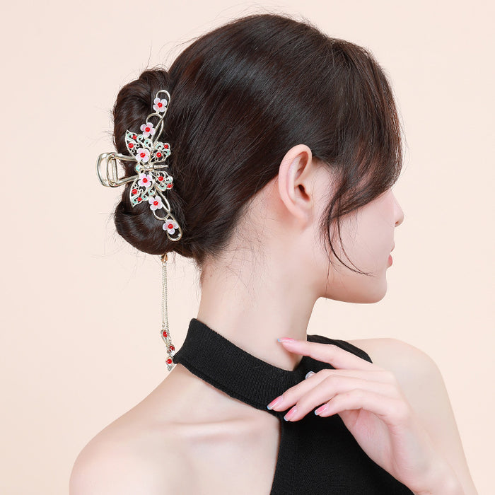 Wholesale Hair Clips Metal Butterfly Chinese Style MOQ≥2 JDC-HC-CLie004