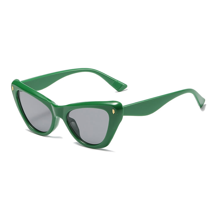 Wholesale Sunglasses PC Retro Color Frame Cat Eye JDC-SG-JQB008