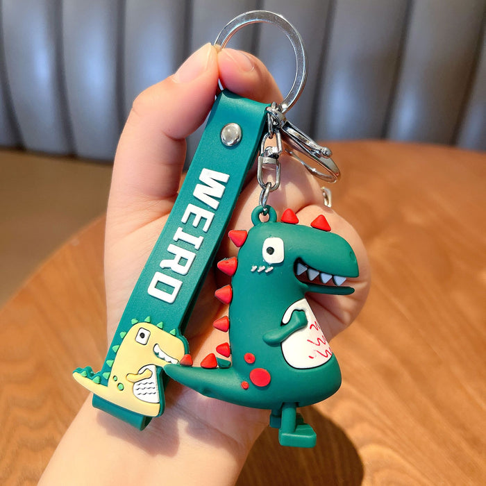 Wholesale Keychains For Backpacks Cartoon Little Dinosaur Keychain Cute Dinosaur Doll MOQ≥2 JDC-KC-GHui022