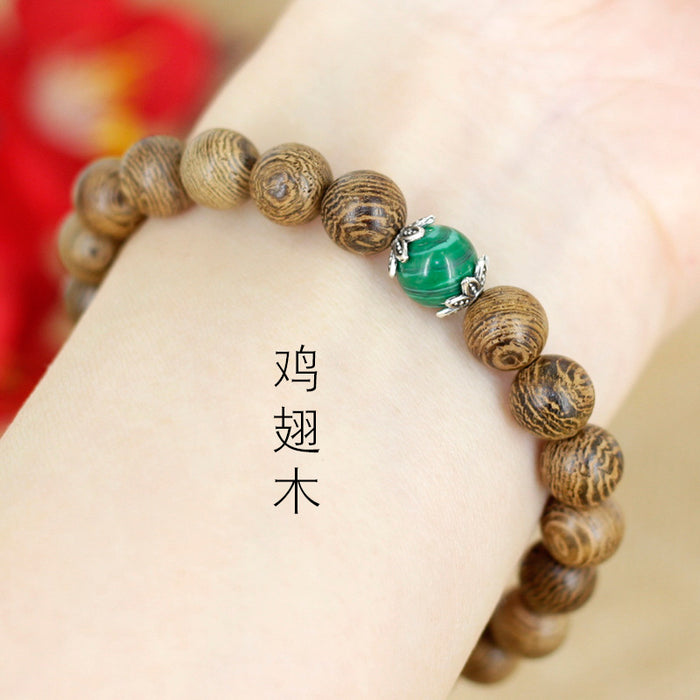 Wholesale Bracelet Garnet Red Gold Silk Rose Pear Rose Sandalwood Buddha Beads JDC-BT-YYuan006