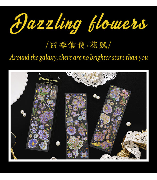 Wholesale Sticker Infeel.Me Bronzing Vintage Floral DIY MOQ≥2 JDC-ST-RuiY005
