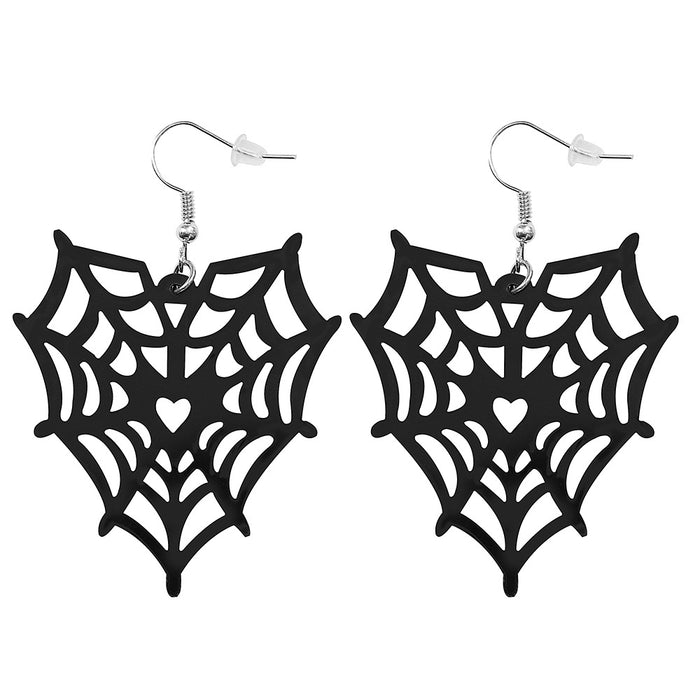 Wholesale Earrings Acrylic Halloween Spider Skull Bat Earrings JDC-ES-MOM029