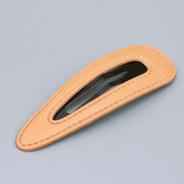 Wholesale Hair Clips PU leather simple bangs clip clouds JDC-HC-Yizhong003