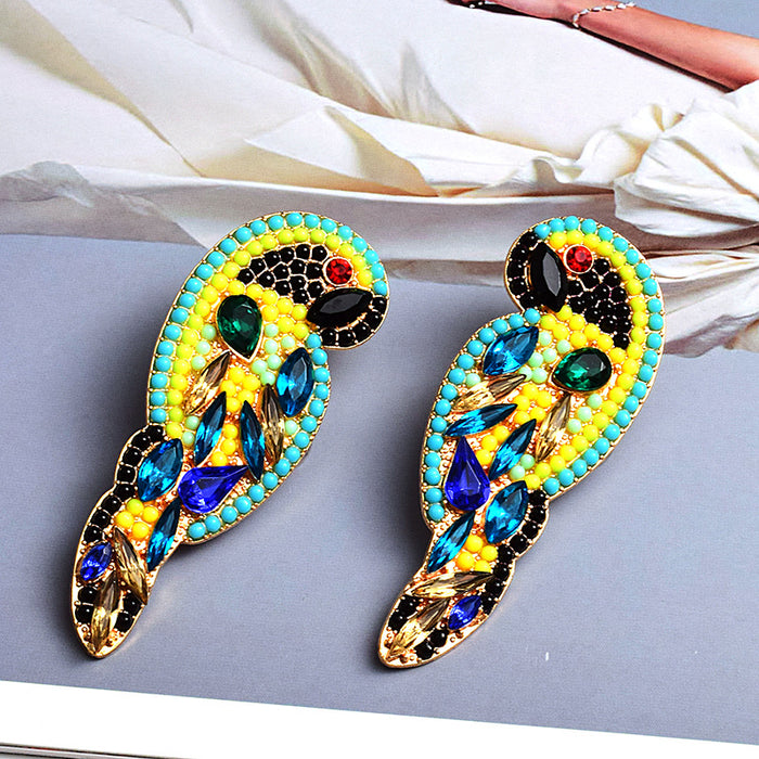 Jewelry WholesaleWholesale Parrot Crystal Color Rhinestone Beads Earrings JDC-ES-SK102 Earrings 深刻 %variant_option1% %variant_option2% %variant_option3%  Factory Price JoyasDeChina Joyas De China