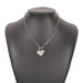 Jewelry WholesaleWholesale metal heart-set diamond single layer necklace JDC-NE-Qiandi002 Necklaces 纤迪 %variant_option1% %variant_option2% %variant_option3%  Factory Price JoyasDeChina Joyas De China