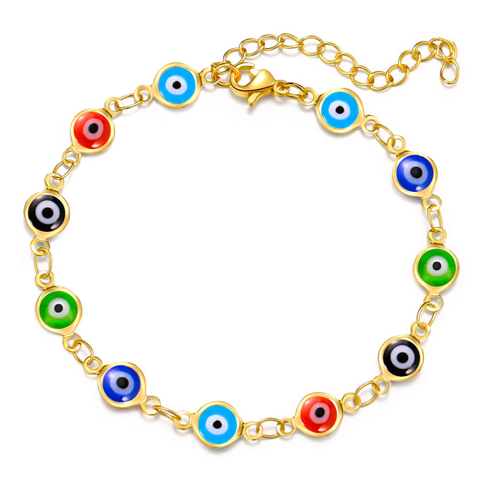 Wholesale Bracelets Copper Devil Eyes Colored Eyes MOQ≥5 JDC-BT-ShiC001