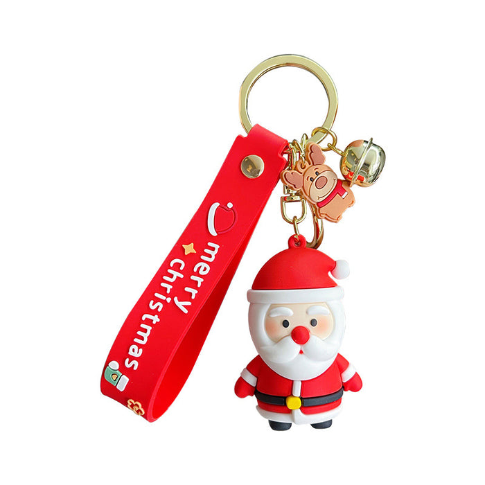 Keychains al por mayor hardware de PVC Santa Claus lindo dibujos animados (M) MOQ≥2 JDC-KC-Baim062