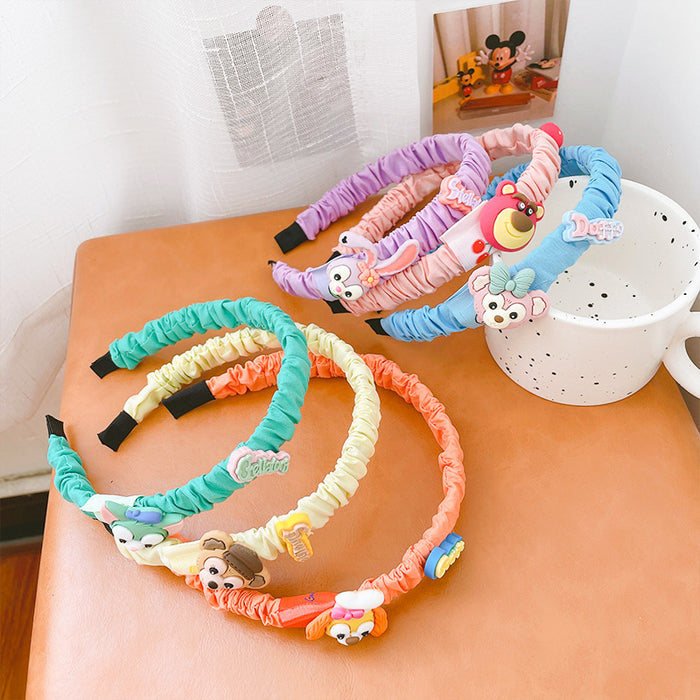 Wholesale Headband Plastic Kids Candy Pleated Cute JDC-HD-MeiS001