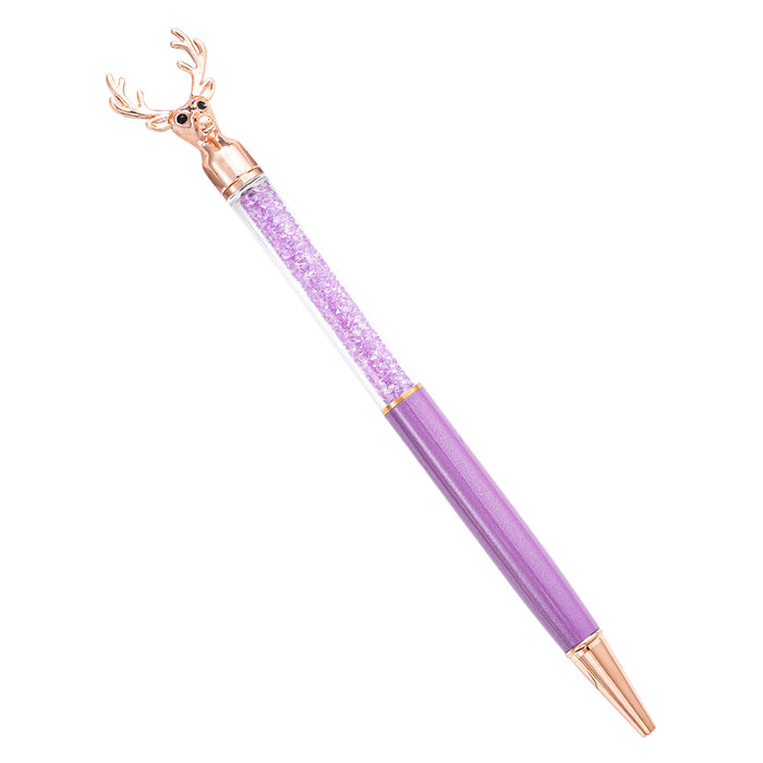 Wholesale Ballpoint Pen Metal Reindeer Shaped Rhinestone Gel Pens JDC-BP-Huah094