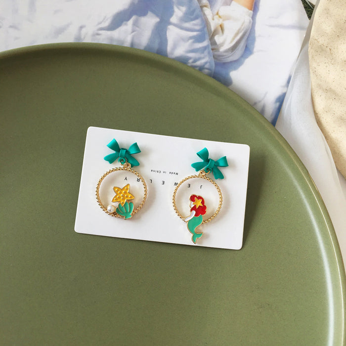 Wholesale earrings alloy with bow JDC-ES-BLD009