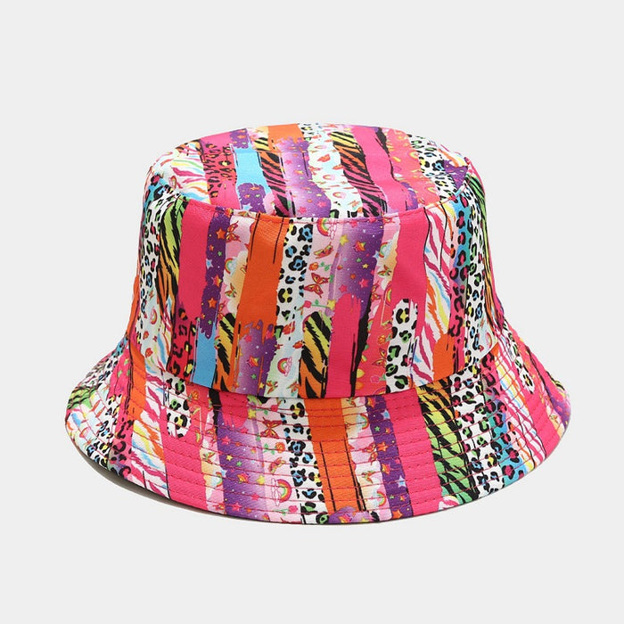 Wholesale ethnic style pattern double-sided sun hat MOQ≥2 JDC-FH-LvYi019