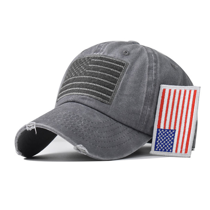 En gros du 4 juillet, drapeau américain, casquette de baseball lavé le jour de l'indépendance MOQ ≥ 2 JDC-FH-Exu003