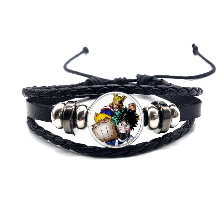 Wholesale Accessories Leather Bracelet Braided Adjustable MOQ≥2 (M) JDC-BT-YanY002