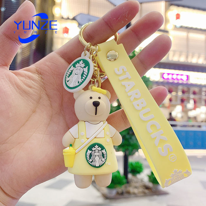 Wholesale Cartoon PVC Cute Bear Keychain (F) JDC-KC-YunZ001