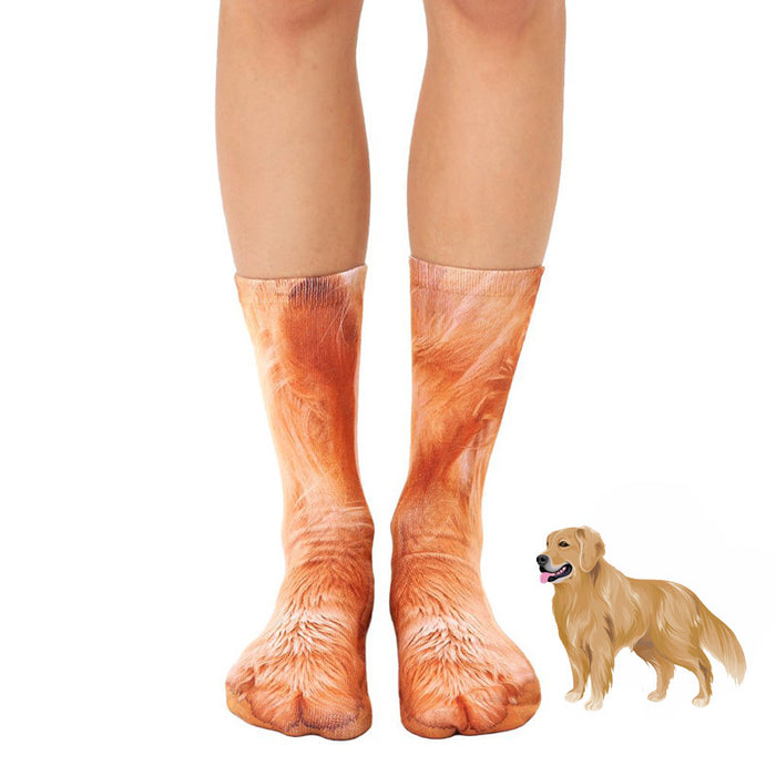 Calcetines de pies de pollo al por mayor calcetines 3D de impresión divertidos JDC-SK-HWA002