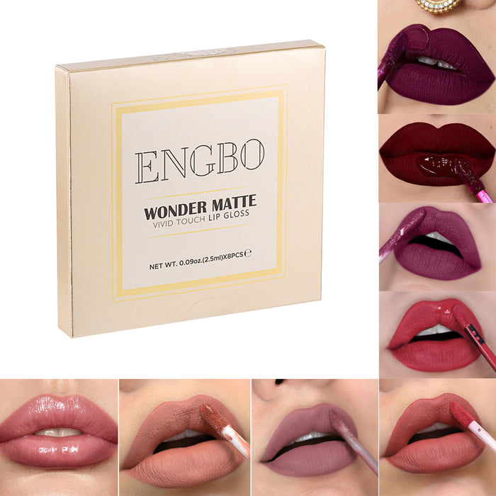 Wholesale lipstick matte non-stick lip oil MOQ≥3 JDC-MK-DYao002