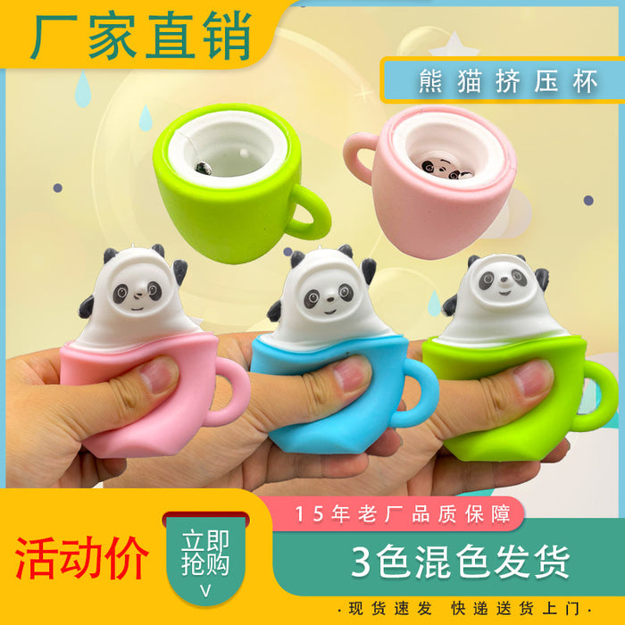 Wholesale Toys TPR Cute Cheese Mouse Cup Pinch Pinch Squeeze Vent Squirrel Cup JDC-FT-ShengR001