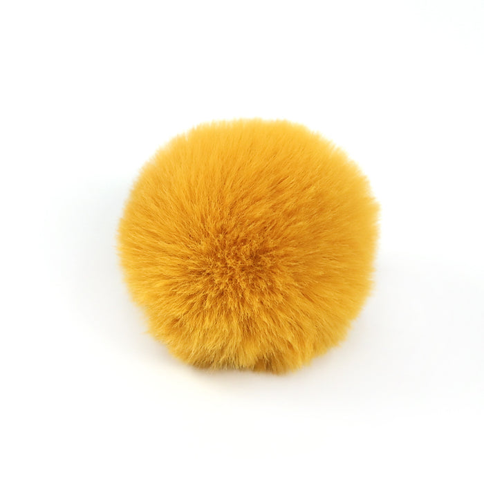 Bola de cabello de poliéster al por mayor DIY Custom Keychain JDC-Diy-Huiy001