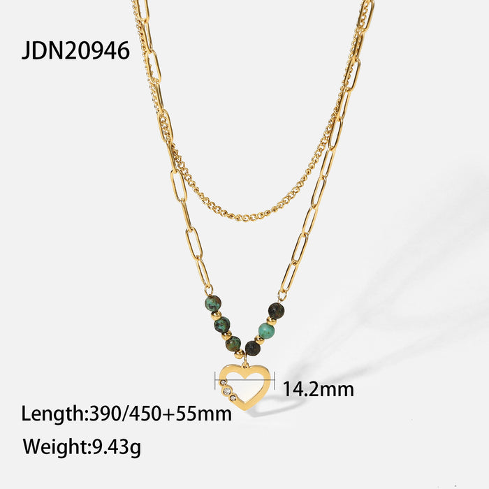 Jewelry WholesaleWholesale Gold Titanium Steel Gold Plated Necklace  JDC-NE-JD385 Necklaces 杰鼎 %variant_option1% %variant_option2% %variant_option3%  Factory Price JoyasDeChina Joyas De China