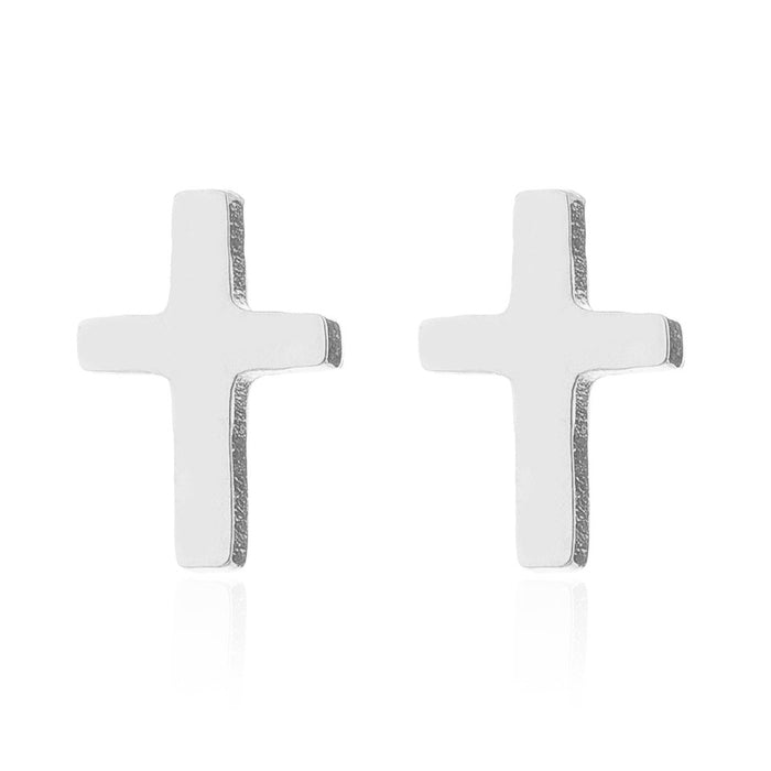 Wholesale Stainless Steel Cross Earrings JDC-ES-SS011