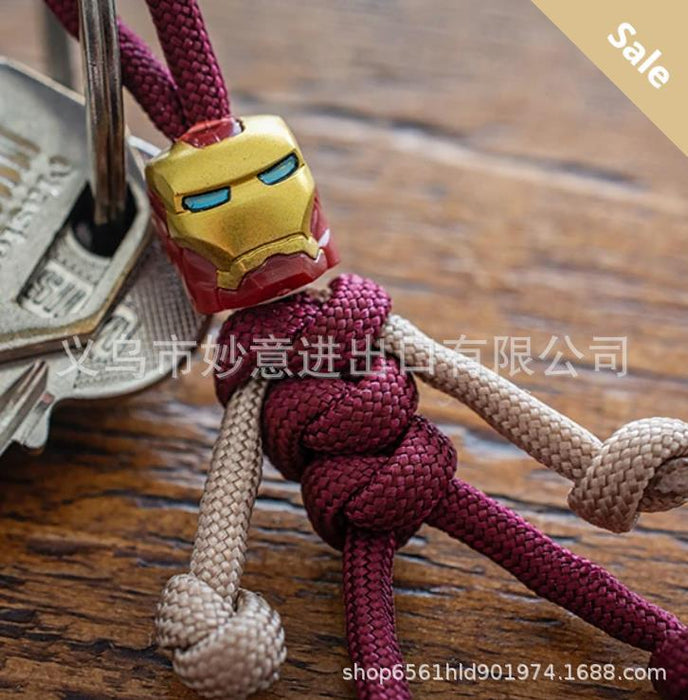 Wholesale Umbrella Rope Braided Doll Pendant Plastic Keychain (M) MOQ≥5 JDC-KC-MiaoY009