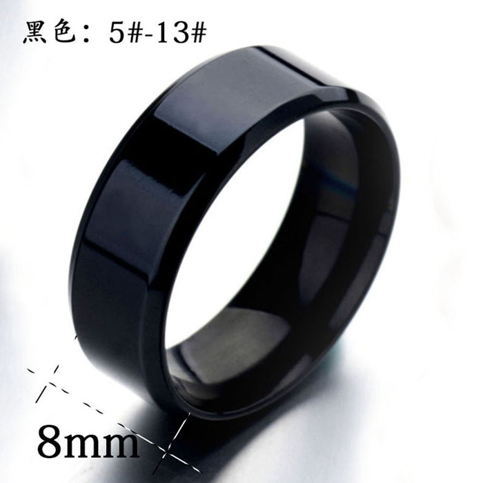 Wholesale titanium steel marking ring for men Europe and America JDC-RS-RXSFL021