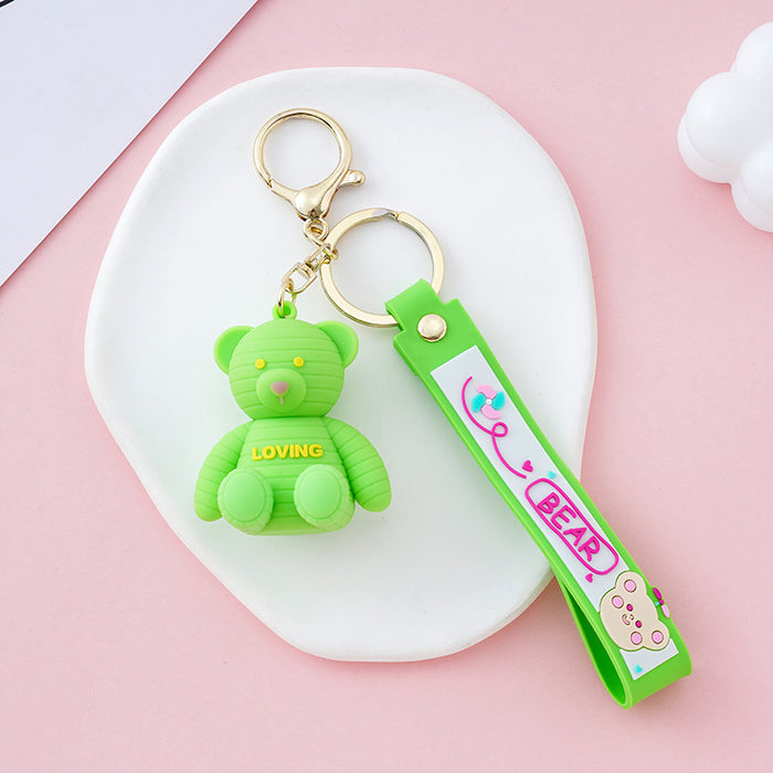 Wholesale cartoon bear key chain male and female couple keychain JDC-KC-XiangY012