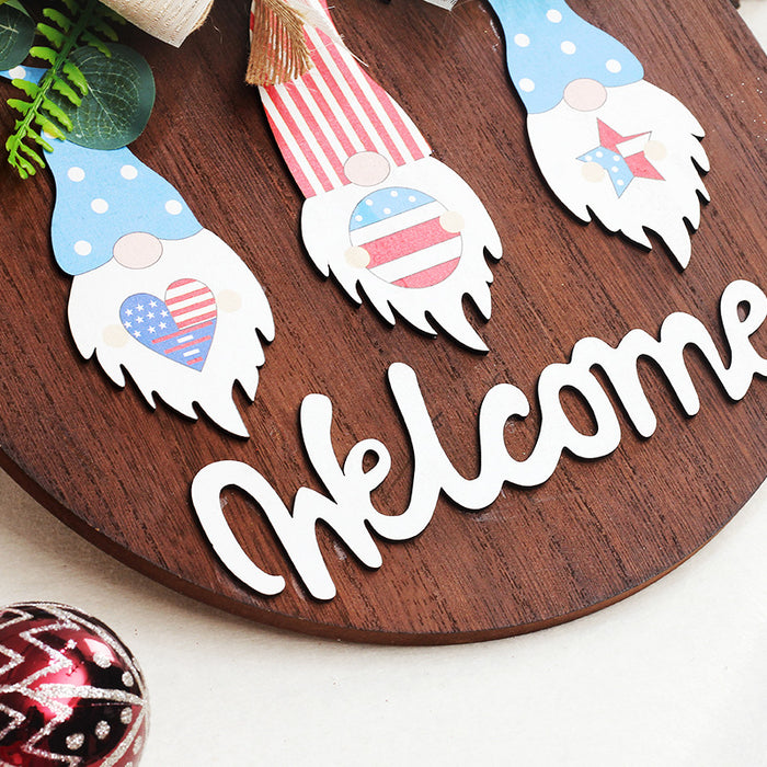 Wholesale 4th of July Independence Day Decorative Supplies Garland Flag Door Hanging Ornament MOQ≥2 JDC-OS-SY005