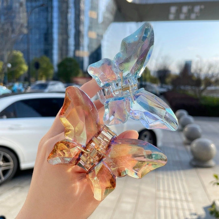 Wholesale Acrylic Mermaid Princess Butterfly Grab Clip Girl MOQ≥2 JDC-HC-Fuyuan001