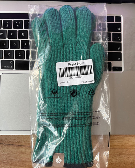 Wholesale Gloves Knitted Solid Color Touch Screen Gloves MOQ≥2 JDC-GS-MinZ001