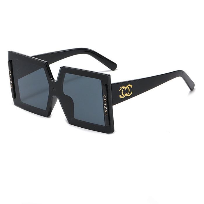 Wholesale wide leg big frame square catwalk glasses （F) JDC-SG-FuL005