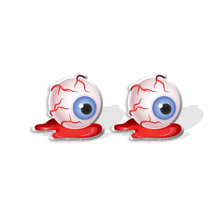 Wholesale Earrings Acrylic Halloween Ghost Horror Eyes MOQ≥2 JDC-ES-XiangL037